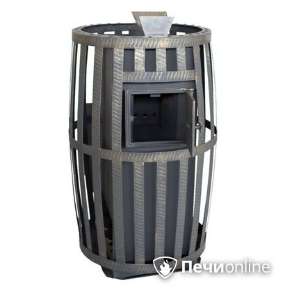 Дровяные печи-каменки Березка Флагман 18 (закрытая каменка, сетчатый кожух) PRO в Бердске